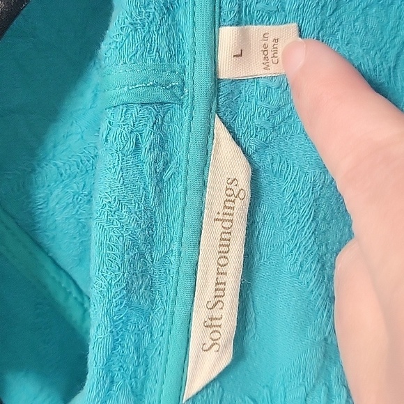 Soft Surroundings Forsythia Paisley Jacquard Hooded Pullover-Size Large - Picture 4 of 16